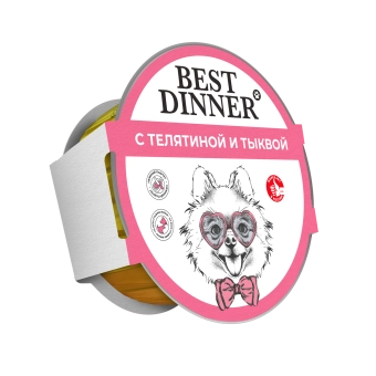 Ламистеры Best Dinner для взрослых собак с телятиной и тыквой