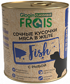 Банки Frais Classique Dog консервы для собак сочные кусочки мяса с рыбой в желе