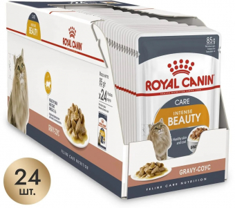 Royal Canin Intense Beauty корм консервированный для взрослых кошек, соус