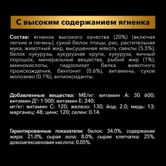 Сухой корм Pro Plan Acti Protect для щенков мелких и карликовых пород с чувствительным пищеварением с ягнёнком