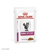 Паучи Royal Canin Renal для кошек для поддержания функции почек с говядиной в соусе