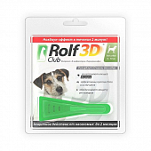 Капли Rolf Club 3D для собак от 4 до 10 кг против блох и клещей