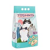 Наполнитель Toshiko комкующийся для кошачьего лотка бентонитовый без запаха