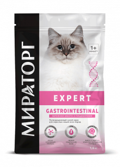 Корм Мираторг Expert Gastrointestinal для кошек «Бережная забота о пищеварении»