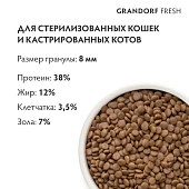 Сухой Корм Grandorf Fresh Cat Salmon свежее филе лосося с бататом для взрослых кошек Сухой Корм Grandorf Fresh Cat Salmon свежее филе лосося с бататом для взрослых кошек