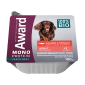 Ламистеры Award Monoprotein для взрослых собак паштет из лосося со шпинатом
