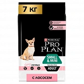 Сухой корм PRO PLAN® для взрослых собак мелких и карликовых пород с чувствительной кожей, с лососем