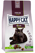 Сухой Корм Happy Cat Sterilised Weide-Lamm для стерилизованных кошек и кастрированных котов с ягнёнком