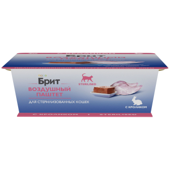 Ламистеры Brit Premium Sterilised Воздушный паштет для стерилизованных кошек с кроликом