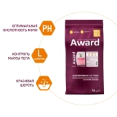 Корм Award Sterilized для стерилизованных кошек с индейкой и курицей с клюквой и...