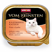 Консервы Animonda Vom Feinsten for castrated cats для кастрированных кошек с индейкой и лососем