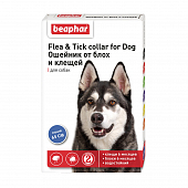 Ошейник Beaphar Flea & Tick collar for Dog от блох и клещей для собак синий