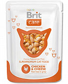 Паучи Brit Care Chicken&Cheese для кошек с курицей и сыром