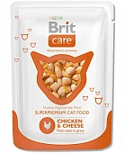 Паучи Brit Care Chicken&Cheese для кошек с курицей и сыром Паучи Brit Care Chicken&Cheese для кошек с курицей и сыром