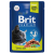 Паучи Brit Premium для взрослых стерилизованных кошек с ягненком и говядиной в соусе