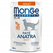 Паучи Monge Cat Monoprotein для кошек с уткой