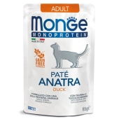 Паучи Monge Cat Monoprotein монопротеиновые для кошек с уткой