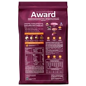 Сухой Корм Award для щенков от 1 меси кормящих сук средних пород с индейкой и курицей с морковью и черной смородиной Сухой Корм Award для щенков от 1 меси кормящих сук средних пород с индейкой и курицей с морковью и черной смородиной