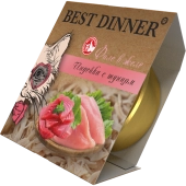 Ламистеры Best Dinner Holistic для стерилизованных кошек мясные волокна в желе с...