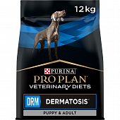 Сухой Корм для щенков и взрослых собак диетический PRO PLAN VETERINARY DIETS DRM Dermatosis при дерматозах и выпадении шерсти