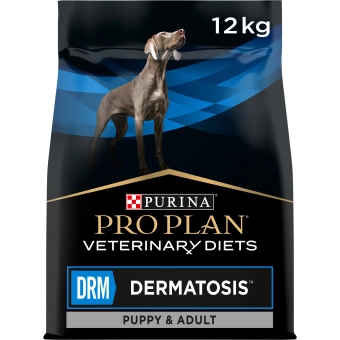 Сухой корм для щенков и взрослых собак PRO PLAN® VETERINARY DIETS DRM Dermatosis при дерматозах и выпадении шерсти