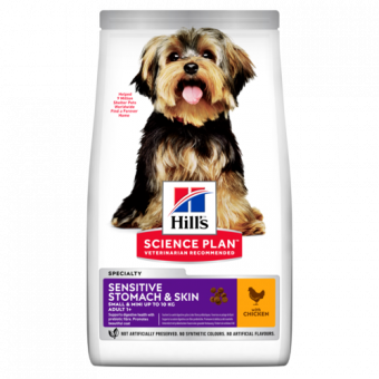 Корм Hill's Science Adult Dog Mini Breed Chicken для взрослых собак миниатюрных пород с курицей