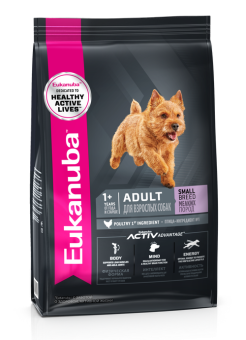 Корм для взрослых собак мелких пород Eukanuba Adult Small Breed 1+ years сухой