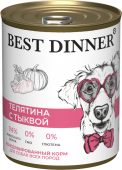 Консервы Best Dinner полнорационный корм для щенков и взрослых собак с телятиной и...