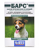 Капли Барс для собак 2-10 кг против блох и клещей (1 пипетка)