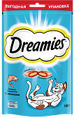 Лакомство Dreamies для кошек с лососем