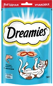 Лакомство Dreamies для кошек с лососем