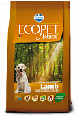 Сухой Корм Farmina Ecopet Natural Adult Dog Lamb для взрослых собак всех пород с ягнёнком