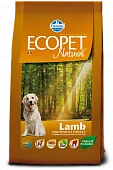 Сухой Корм Farmina Ecopet Natural Adult Dog Lamb для взрослых собак всех пород с ягнёнком