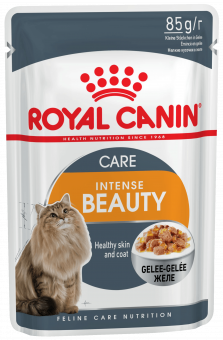 Royal Canin Intense Beauty корм консервированный для взрослых кошек в желе