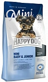 Сухой Корм Happy Dog Mini Baby&Junior для щенков малых пород Сухой Корм Happy Dog Mini Baby&Junior для щенков малых пород