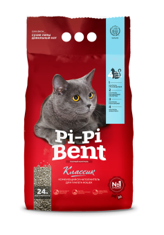 Комкующийся наполнитель Pi-Pi Bent Classic для кошачьего туалета