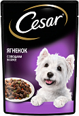 Паучи Cesar для собак с ягненком и овощами