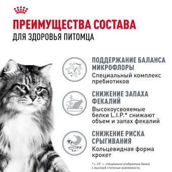 Корм Royal Canin Digestive Care для взрослых кошек с расстройством пищеварительной системы