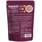 Паучи Award Indoor big cats для взрослых домашних кошек крупных пород кусочки в соусе с говядиной Паучи Award Indoor big cats для взрослых домашних кошек крупных пород кусочки в соусе с говядиной
