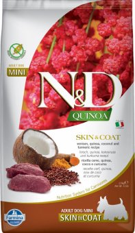 Корм Farmina N&D Mini Adult Grain Free Deer&Quinoa беззерновой для взрослых собак мелких пород с олениной и киноа