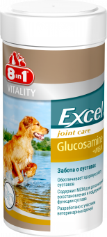 Витамины 8in1 Excel Glucosamine+MSM для собак, поддержание суставов