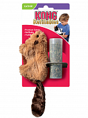 Игрушка для кошек Kong Бобёр с тубой для кошачьей мяты (15 см)