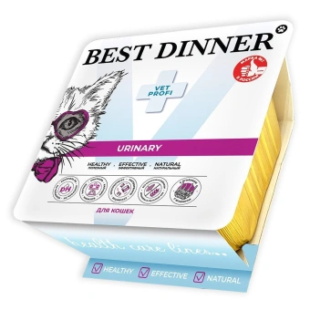 Ламистеры Best Dinner Vet Profi Urinary для кошек нежный паштет с ягнёнком