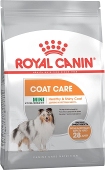 Royal Canin Mini Coat Care корм сухой для взрослых собак мелких размеров с тусклой и сухой шерстью