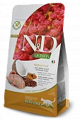 Сухой Корм Farmina N&D Adult Grain Free беззерновой для взрослых кошек перепел, киноа, кокос, куркума Сухой Корм Farmina N&D Adult Grain Free беззерновой для взрослых кошек перепел, киноа, кокос, куркума