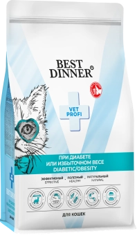 Сухой корм Best Dinner Vet Profi Diabetic/Obesity для кошек при диабете или избыточном весе