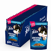 Паучи Felix для кошек аппетитные кусочки с форелью