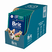 Паучи Brit Premium для взрослых собак всех пород с уткой в соусе