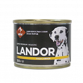 Консервы Landor Dog для собак с гусем и киноа