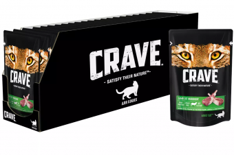 Паучи Crave для взрослых кошек с ягнёнком